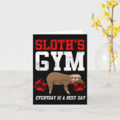 トレーニングフィットネススロッスジム毎日は休憩日 カード (黄色い花)