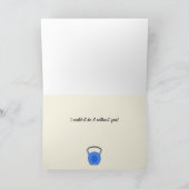 トレーニングフィットネストレーニングコーチ感謝していオユー サンキューカード (内部)