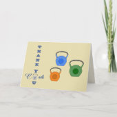 トレーニングフィットネストレーニングコーチ感謝していオユー サンキューカード (正面)