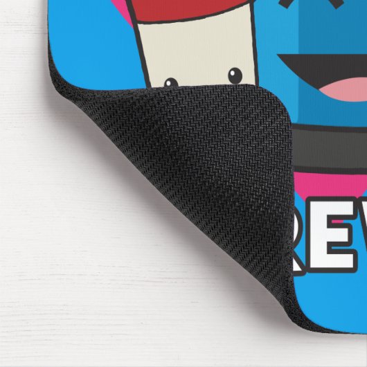 トレーニングフレンズフォーエバー – かわいいかわいいおもしろいジム マウスパッド (コーナー)