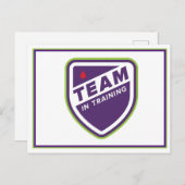 トレーニングポストカードのチーム ポストカード (正面/裏面)