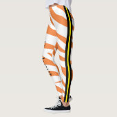 トレーニングモダンlオレンジの魅力的なデザイン レギンス (左)