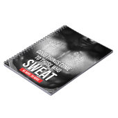 トレーニングモチベーション – 汗 ノートブック (左側)