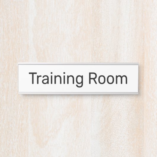 トレーニングルーム白 サインプレート (正面)