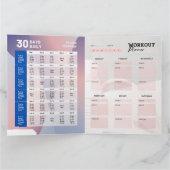 トレーニングログ+ 30日間のチャレンジ&トラッカー カード (内部)