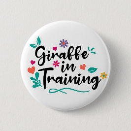 「トレーニング中のキリン」 V1 缶バッジ