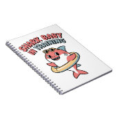 トレーニング中のサメの赤ちゃん | 子供用 ノートブック (右側)