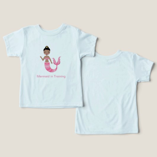 トレーニング中のピンクの人魚 (デザイン正面&裏面)