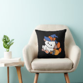 トレーニング中のポーソウルウィッチ – かわいいハロウィーン犬 クッション (椅子)