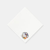 トレーニング中のポーソウルウィッチ – かわいいハロウィーン犬 スタンダードカクテルナプキン (角)