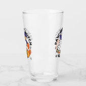 トレーニング中のポーソウルウィッチ – かわいいハロウィーン犬 タンブラーグラス (左)