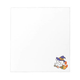 トレーニング中のポーソウルウィッチ – かわいいハロウィーン犬 ノートパッド