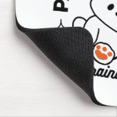 トレーニング中のポーソウルウィッチ – かわいいハロウィーン犬 マウスパッド (コーナー)