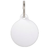 トレーニング中の心理療法犬 ペット　ネームタグ (裏面)