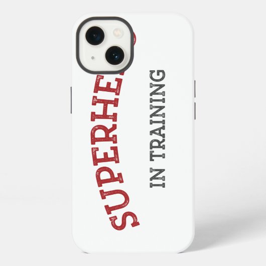トレーニング中のSUPERHERO 超タフiPhoneケース iPhoneケース (裏面)