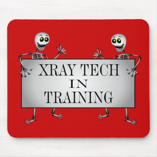 トレーニング中のX線 マウスパッド (正面)