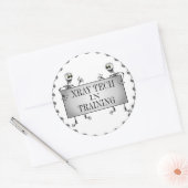 トレーニング中のX線 ラウンドシール (封筒)