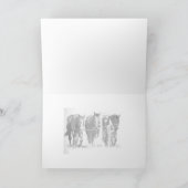 「トレーニング中」グリーティングカード カード (内部)