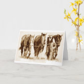 「トレーニング中」グリーティングカード カード (黄色い花)