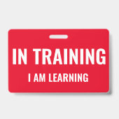 トレーニング中 バッジ (裏面)