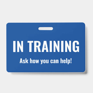 トレーニング中 バッジ