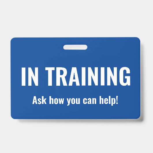 トレーニング中 バッジ (表面)