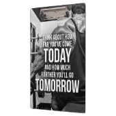 トレーニング体操やる気を起こさせる語 クリップボード (左)