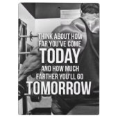 トレーニング体操やる気を起こさせる語 クリップボード (裏面)