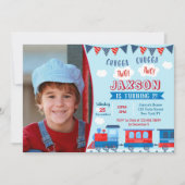 トレーニング写真バースデーパーティ招待状 招待状 (正面)