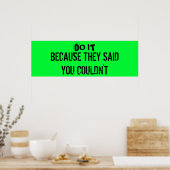 トレーニング動機ポスター ポスター (キッチン)