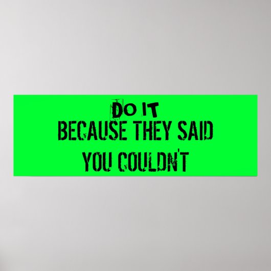 トレーニング動機ポスター ポスター (正面)