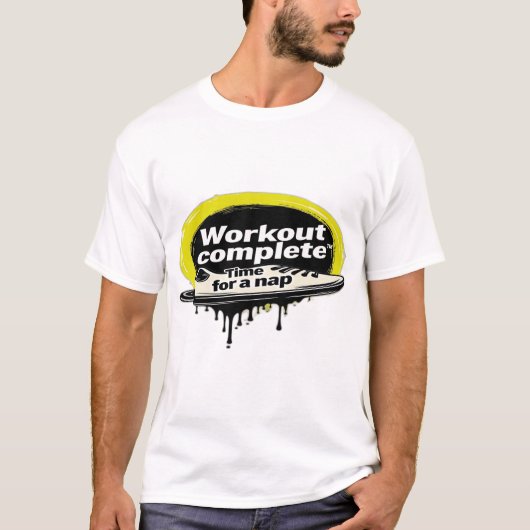 トレーニング完了。昼寝 Tシャツ (正面)
