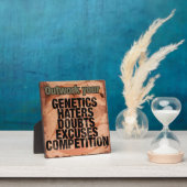 トレーニング感動的ワード – アウトワーク – モチベーション フォトプラーク (インサイチュ)