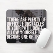 トレーニング感動的ワード – 障害物 マウスパッド (マウス)