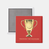 トレーニング成功ゴールデントロフィー赤 マグネット (正面/裏面)