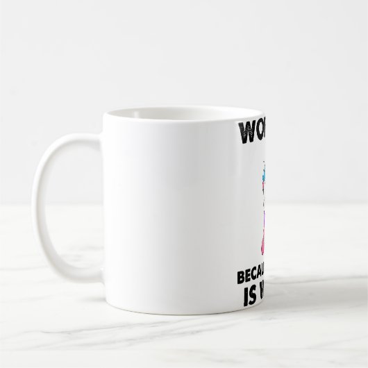 トレーニング殺人はユニコーンジムおもしろい間違いだから コーヒーマグカップ (左)