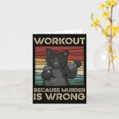 トレーニング殺人犯が猫のジムヴィンテージを間違えたから カード (黄色い花)