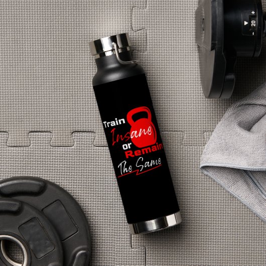 トレーニング狂うか、同じままにする – ジムの動機 ウォーターボトル (ジム (回転後))