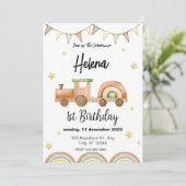 トレーニング第1の誕生日招待状 招待状 (スタンド正面)