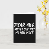 トレーニング親愛Absおもしろいジムエクササイズフィットネス引用文 カード (黄色い花)