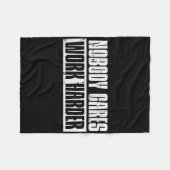 トレーニング誰も気によりハードジムのモチベーション私 フリースブランケット (正面(横))