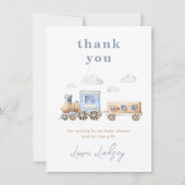 トレーニング赤ちゃんシャワーサンキューカード サンキューカード (正面)