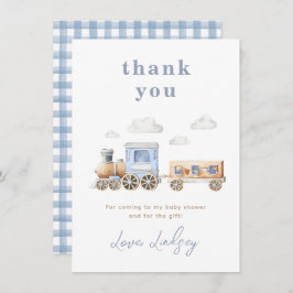 トレーニング赤ちゃんシャワーサンキューカード サンキューカード