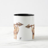 トレーニング(ハムスター)のマグ マグカップ (中央)