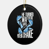 トレーニング – プロテインシェイク セラミックオーナメント (左)