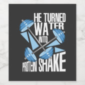 トレーニング – プロテインシェイク ワインラベル (シングルラベル)