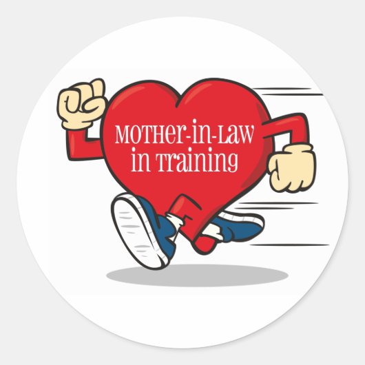 トレーニング・ラベルの姑 ラウンドシール (正面)