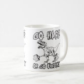 トレーニング – 移動懸命または消滅 – T-レックスデッドリフト コーヒーマグカップ (正面右)