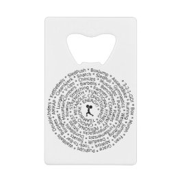 トレーニング- Crossfitインスパイアデザインへの愛 クレジットカード栓抜き