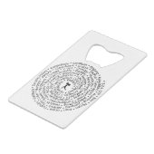 トレーニング- Crossfitインスパイアデザインへの愛 クレジットカード栓抜き (正面アングル)